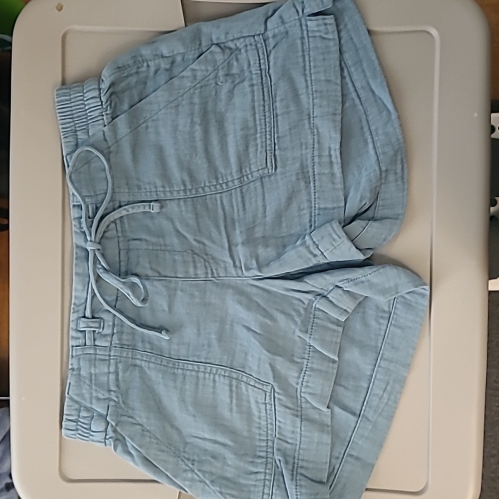 Light Blue Cotton Short
